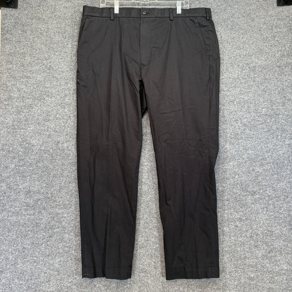 Brooks Brothers Advantage Chino Stretch Clark‎ Pants Mens 42x32 Black Stretch